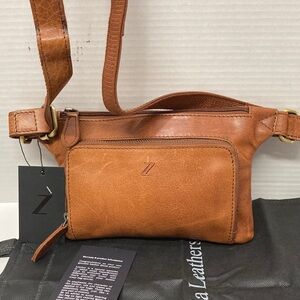 ZINDA LEATHER Tan Belt Bag,waist pack ,Shoulder Bag,handbag 
WOMENS-UNISEX